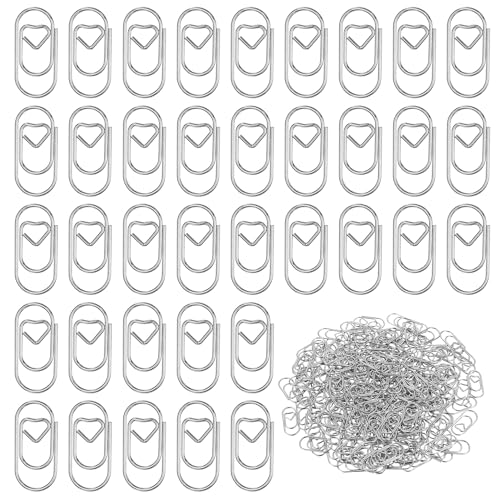 Herz Büroklammern Herz Gold Büroklammern, Klein Büroklammern Set, Herzförmige Büroklammern, Herz Paper Clips Herz Paperclips für Büro Schule Klassenzimmer Aktenklammer (silbrig) Herz Büroklammern Herz Gold Büroklammern, Klein Büroklammern Set, Herzförmige Büroklammern, Herz Paper Clips Herz Paperclips für Büro Schule Klassenzimmer Aktenklammer (silbrig) von SZZHIYONG