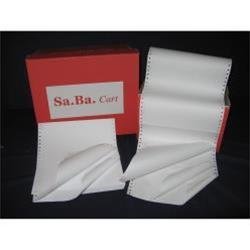 'SA.Ba.Cart s01240117000 Papier A Endlospapier, 240 mm x 11, 70 g/qm, weiß Piste abnehmbaren, Packung 2000 Blatt von Sa.Ba.cart