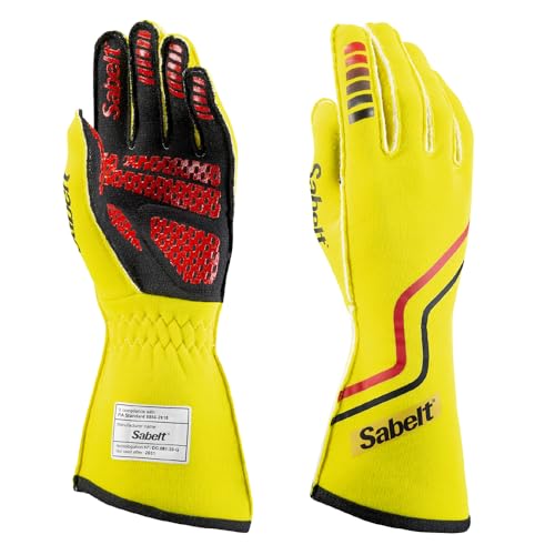 Sabelt FIA8856-2018 Hero TG-10 Handschuhe, Gelb, Größe 8 von Sabelt