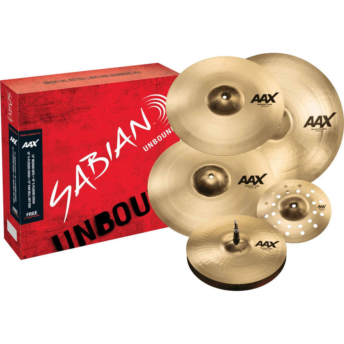 Sabian AAX Praise and Worship 5-Piece Cymbal Pack Sabian AAX Praise and Worship 5-Piece Cymbal Pack von Sabian