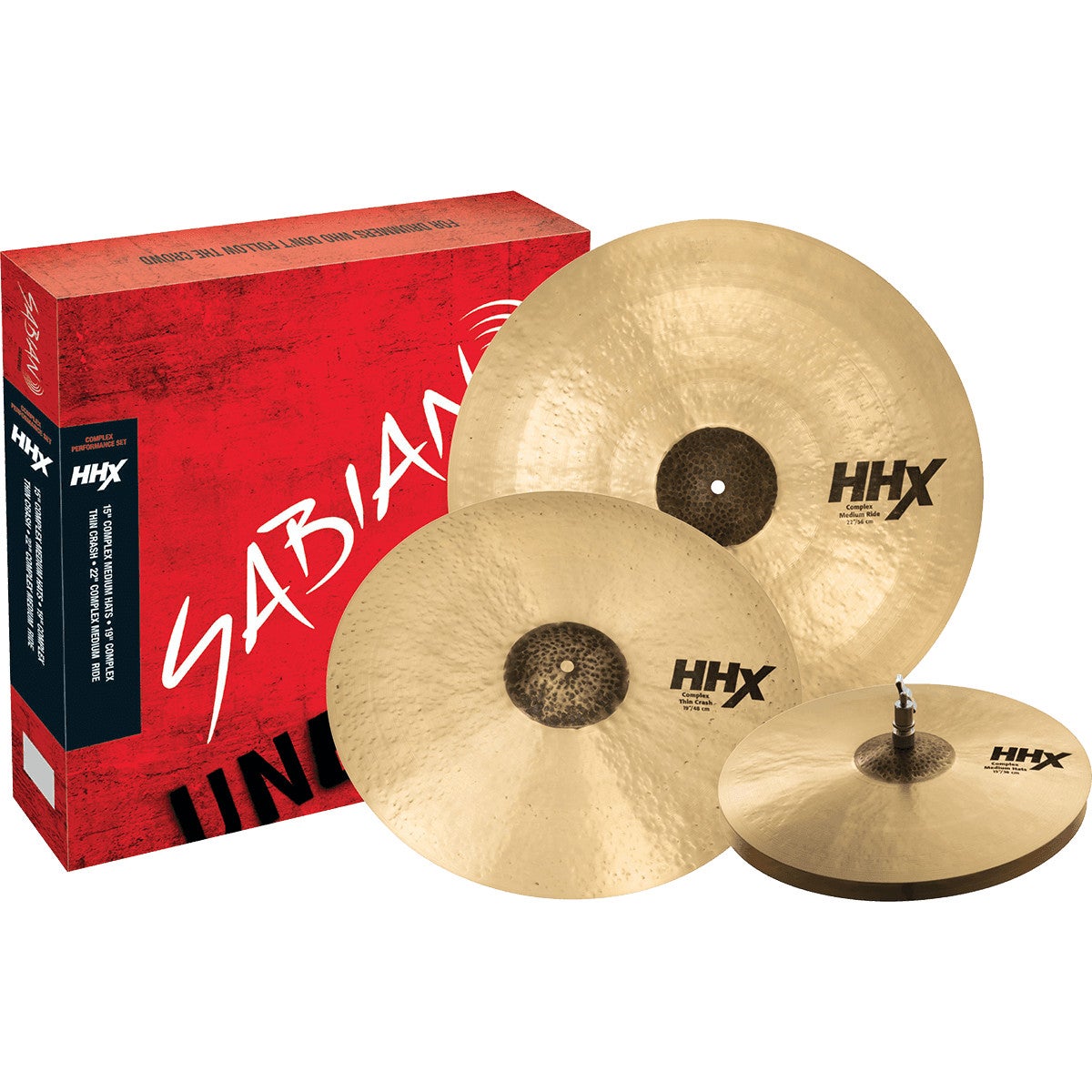 Sabian HHX Complex Performance Set 3-Piece Cymbal Pack Sabian HHX Complex Performance Set 3-Piece Cymbal Pack von Sabian