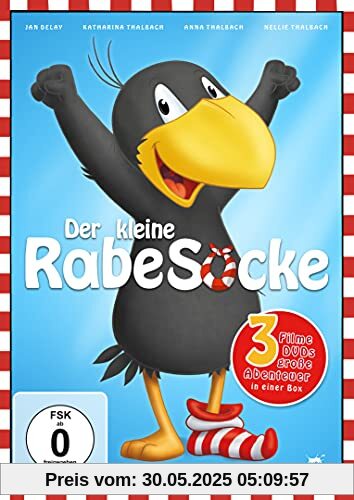 Der kleine Rabe Socke - 3 große Abenteuer [3 DVDs] von Sabine Fischer