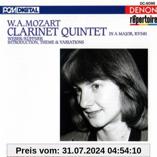 Mozart: Klarinettenquintett / Weber: Introduktion, Thema u. Variationen von Sabine Meyer