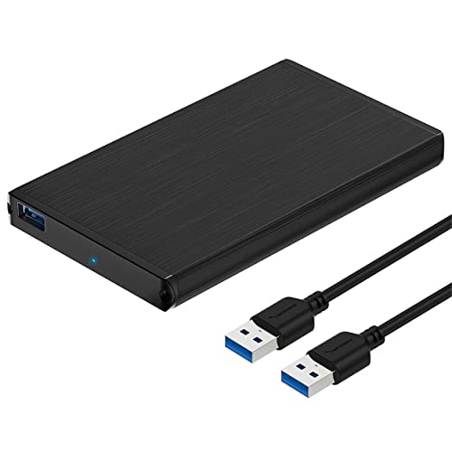 SABRENT Aluminium Festplattengehäuse 2,5 Zoll, SSD HDD SATA zu USB 3.2x1 Gehäuse (EC-UK30) von Sabrent
