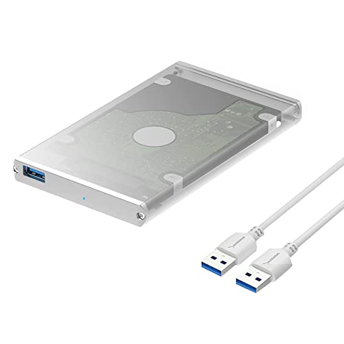 SABRENT Aluminium Festplattengehäuse 2,5 Zoll, SSD HDD SATA zu USB 3.2x1 Gehäuse (EC-UM30) von Sabrent
