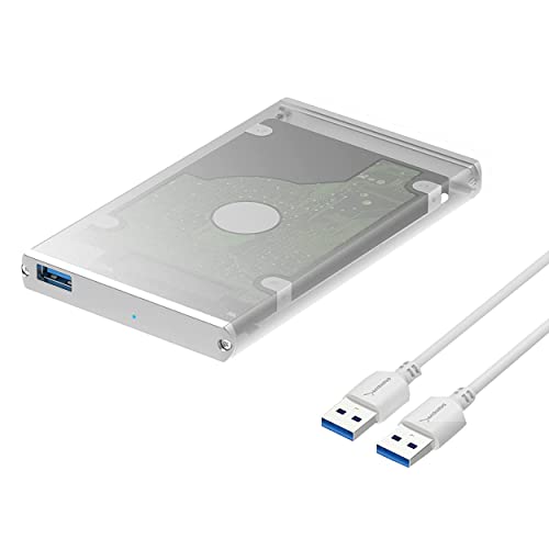 SABRENT Aluminium Festplattengehäuse 2,5 Zoll, SSD HDD SATA zu USB 3.2x1 Gehäuse (EC-UM30) von SABRENT