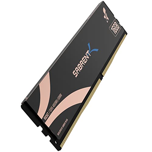 SABRENT Arbeitsspeicher U-DIMM Memory DDR5 16GB 4800MHz Speichermodul für Desktops und PCs (SB-DR5U-16G) von Sabrent