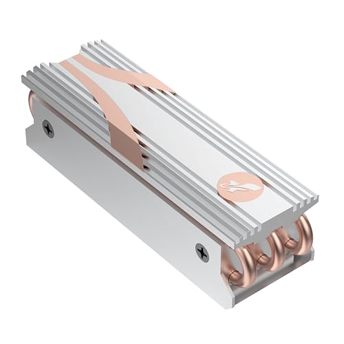 SABRENT M.2 kühler, Aluminium SSD NVMe kühlkörper, m.2 heatsink mit wärmeleitpad, HeatPipe Kühlkörper passend für PC, desktop computer, DIY Computerbauer, PS5 kompatibel (SB-HTSS) von Sabrent