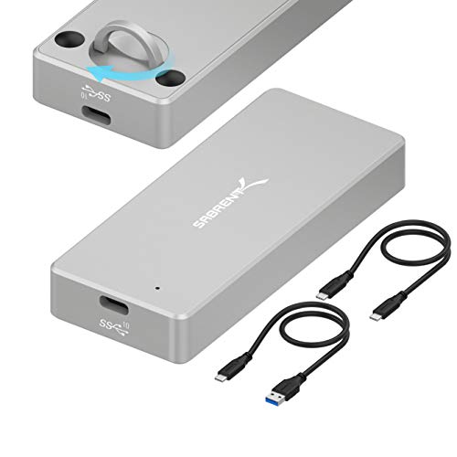 SABRENT NVMe Gehäuse, m2 SSD Adapter 10Gbps (M-Key) Robustes wasserdichtes [IP67], Werkzeuglos (EC-WPTF) von SABRENT