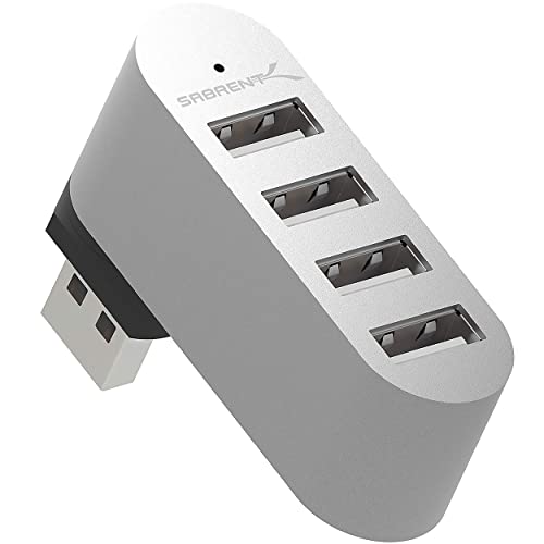 SABRENT USB Hub, USB Adapter 2.0, 4 Port USB verlängerung, USB Verteiler mehrfach für PS4/PS5, Playstation 5, Laptop, PC, drucker, MacBook, USB Stick, Notebook (HB-UMMC) von Sabrent