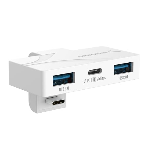 SABRENT USB Typ-C 3-Port Gaming Hub für ASUS ROG Ally - Leicht, tragbar, Plug and Play, PD3.0 Ladefunktion, USB-A & USB-C Anschlüsse, kompatibel mit Windows, macOS, Linux (HB-ROAY) von SABRENT