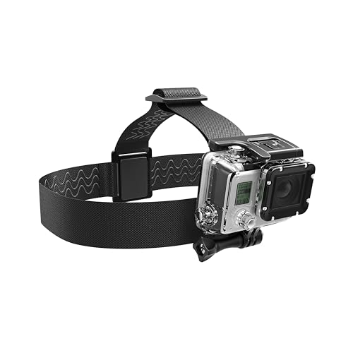 SABRENT GoPro/Action cam Kopfband Halterung, Actioncam Kopfgurt Sport & Outdoor Kompatibel mit GoPro Hero 10, 9, 8, 7, Max, Fusion, Hero (2018) 6, 5, 4, Session, DJI, Osmo, Action Kameras (GP-HDST) von SABRENT