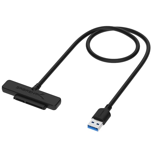 Sabrent SATA USB Adapter SSD HDD 2,5 Zoll Festplattenadapter USB, 5Gbps Data Transfer (EC-SSHD) von Sabrent