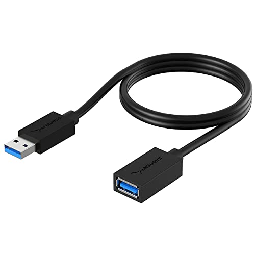 SABRENT USB Verlängerung 3.2x1 Kabel 90cm, USB A Stecker auf A Buchse, Verlängerungskabel 5Gbps Superschnelle für USB-Stick, Tastatur, Drucker, Scanner, PS4, PS5, USB Hub, externe Festplatte (CB-3030) von SABRENT