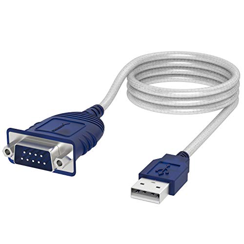 Sabrent USB auf serielles Adapter (1.8m) USB auf RS232 seriell Kabel, DB-9 Konverterkabel (9-polig) Prolific Chipsatz kompatibel für Windows, Mac OS X 10.6 und höher, Linux 2.4 et plus (CB-9P6F) von Sabrent