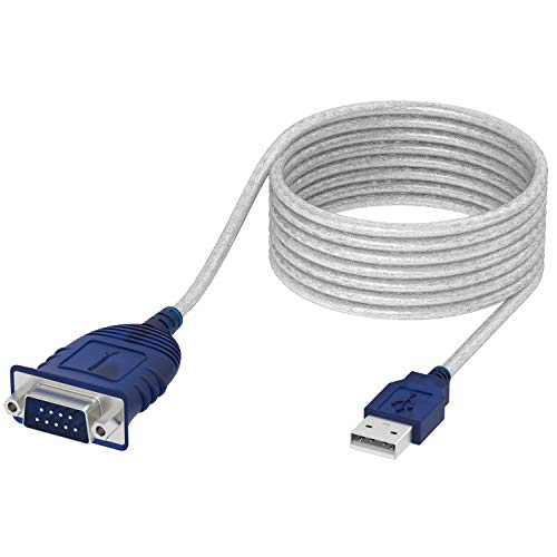 SABRENT USB auf serielles Adapter (3m) USB auf RS232 seriell Kabel, DB-9 Konverterkabel (9-polig) Prolific Chipsatz kompatibel für Windows, Mac OS X 10.6 und höher, Linux 2.4 et plus (CB-9PTF) von SABRENT