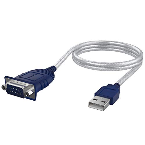 Sabrent USB auf serielles Adapter (75cm) USB auf RS232 seriell Kabel, DB-9 Konverterkabel (9-polig) Prolific Chipsatz kompatibel für Windows, Mac OS X 10.6 und höher, Linux 2.4 et plus (CB-DB9P) von Sabrent