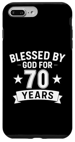 Gesegnet von Gott für 70 Jahre Alles Gute zum 70. Geburtstag Hülle für iPhone 7 Plus/8 Plus Gesegnet von Gott für 70 Jahre Alles Gute zum 70. Geburtstag Hülle für iPhone 7 Plus/8 Plus von Sacred Originals