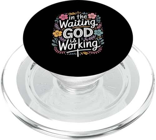 Im Warten wirkt Gott — Glaube, Christ PopSockets PopGrip für MagSafe Im Warten wirkt Gott — Glaube, Christ PopSockets PopGrip für MagSafe von Sacred Originals