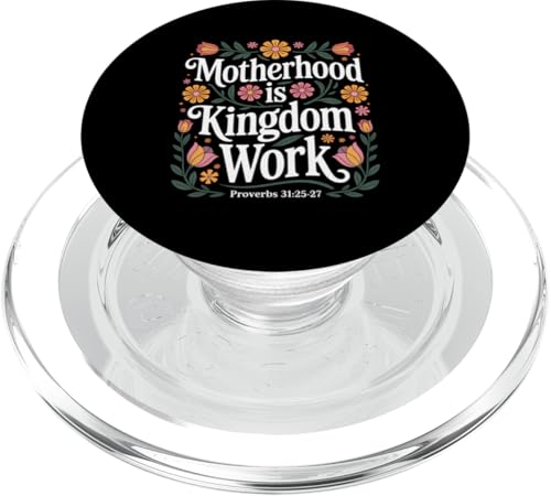 Motherhood Is Kingdom Work Christian Mama Muttertag PopSockets PopGrip für MagSafe Motherhood Is Kingdom Work Christian Mama Muttertag PopSockets PopGrip für MagSafe von Sacred Originals