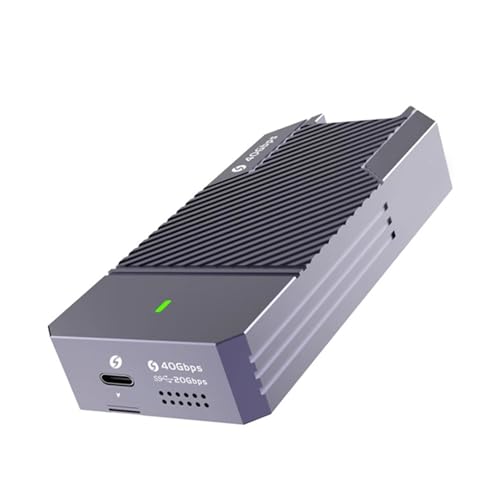 40 Gbit/s M.2 NVMe SSD-Gehäuse PCIe3.0x4 USB C Aluminium Externer Adapter für 3 4 werkzeugloses M.2 NVMe SSD-Gehäuse von Saddgo