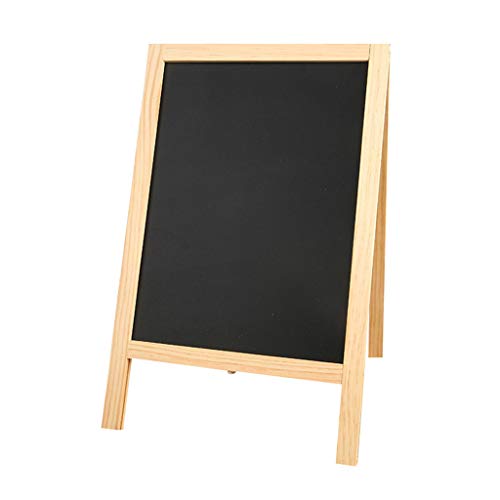 Saddgo Kreidetafel aus Holz, Doppelstaffelei, Nachrichten-Tafel, Whiteboard, Kreidetafel von Saddgo