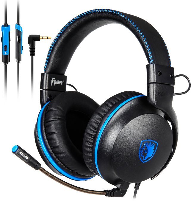 Sades Fpower SA-717 Gaming-Headset (Mikrofon abnehmbar) von Sades