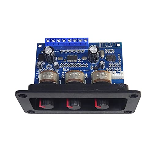 Sadkyer 2.1 Kanal Digitale Endstufe Board 2X25W+50W Bluetooth 5.0 Subwoofer D Audio Verstärker Board DC 12-20V von Sadkyer