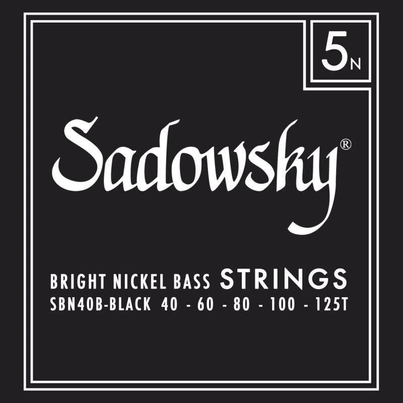 Sadowsky Black Label SBN 40B-1 Nickel Taperwound 40-125 5-String Electric Bass Guitar Strings von Sadowsky
