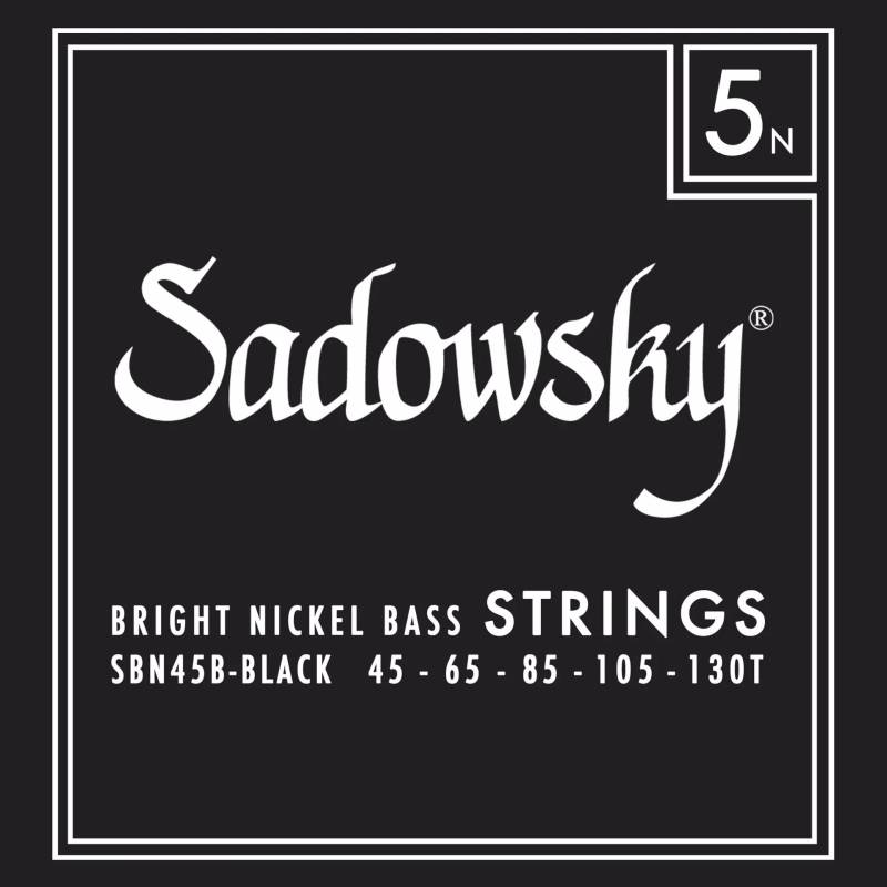 Sadowsky Black Label SBN 45B-1 Nickel Taperwound 45-130 5-String Electric Bass Guitar Strings von Sadowsky