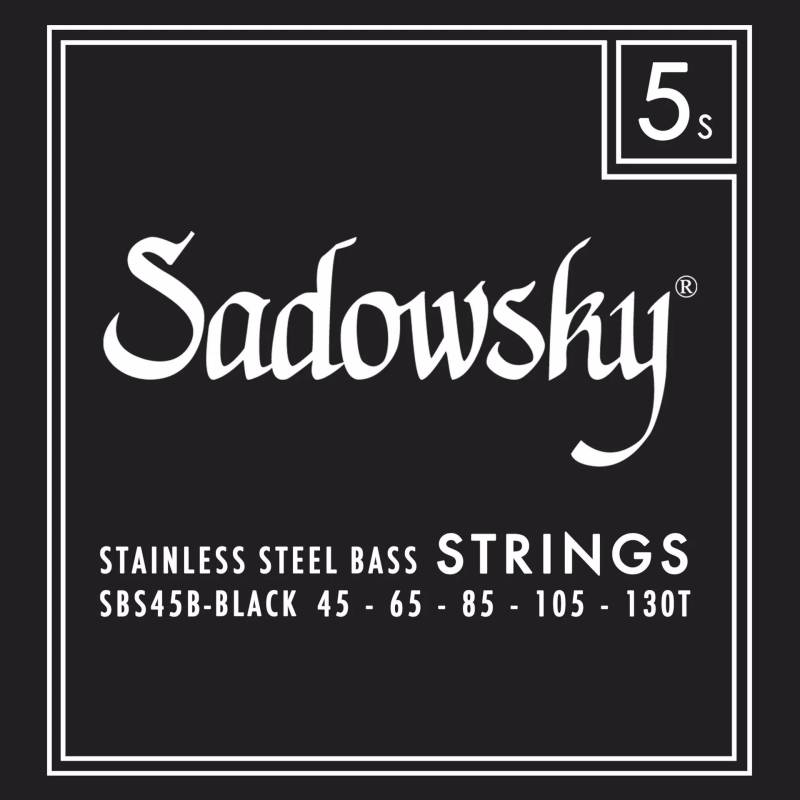 Sadowsky Black Label SBS 45B-1 Stainless Steel Taperwound 45-130 5-String Bass Guitar Strings von Sadowsky