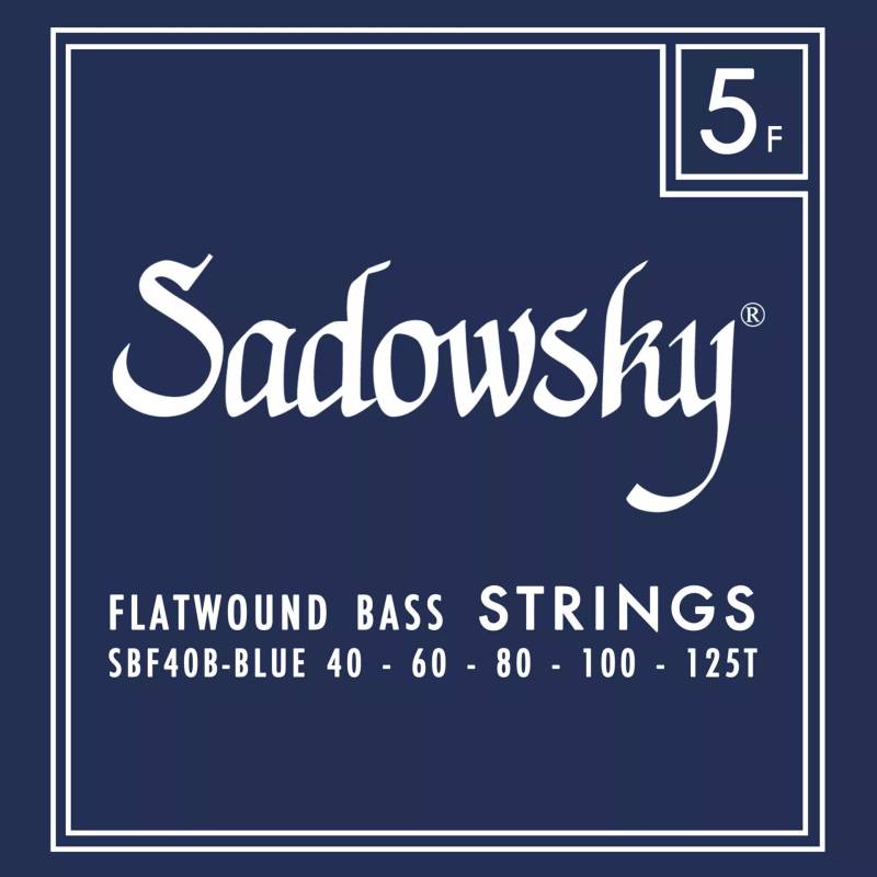 Sadowsky Blue Label SBF 40B St. Steel Flat/Taperwound 40-125 (5-String Pack) von Sadowsky