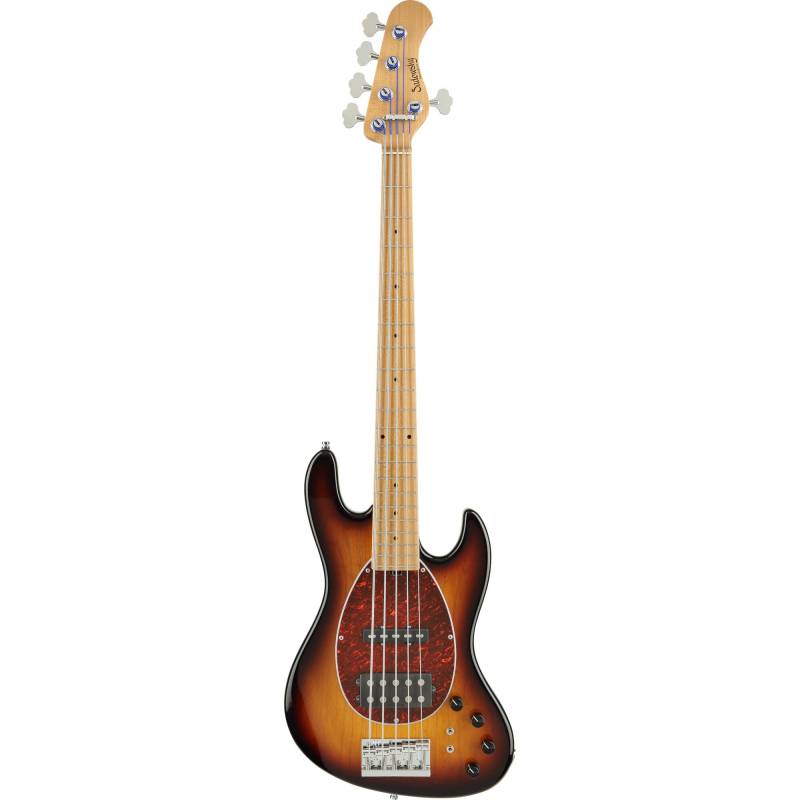 Sadowsky MasterBuilt 21-5 Vintage M/J Bass Swamp Ash &apos;59 Burst Transparent High Polish 5-String Electric Bass Guitar von Sadowsky