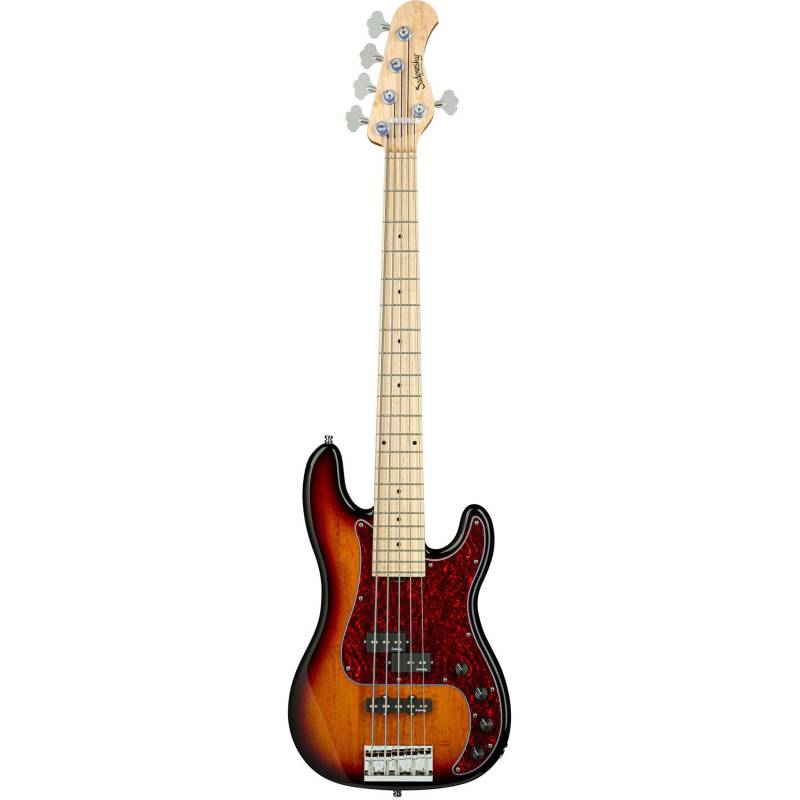Sadowsky MetroLine 21-5 Hybrid Ash 59 Burst Transparent High Polish 5-String Electric Bass Guitar von Sadowsky