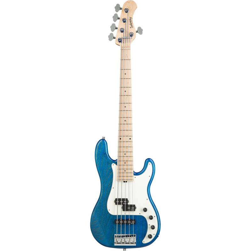 Sadowsky MetroLine 21-5 Hybrid Ash Blue Transparent Satin 5-String Electric Bass Guitar von Sadowsky