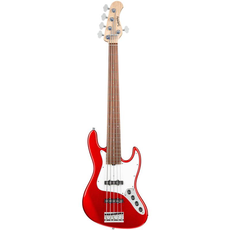 Sadowsky MetroLine 21-5 Vintage Alder Solid Candy Apple Red Metallic 5-String Electric Bass Guitar von Sadowsky