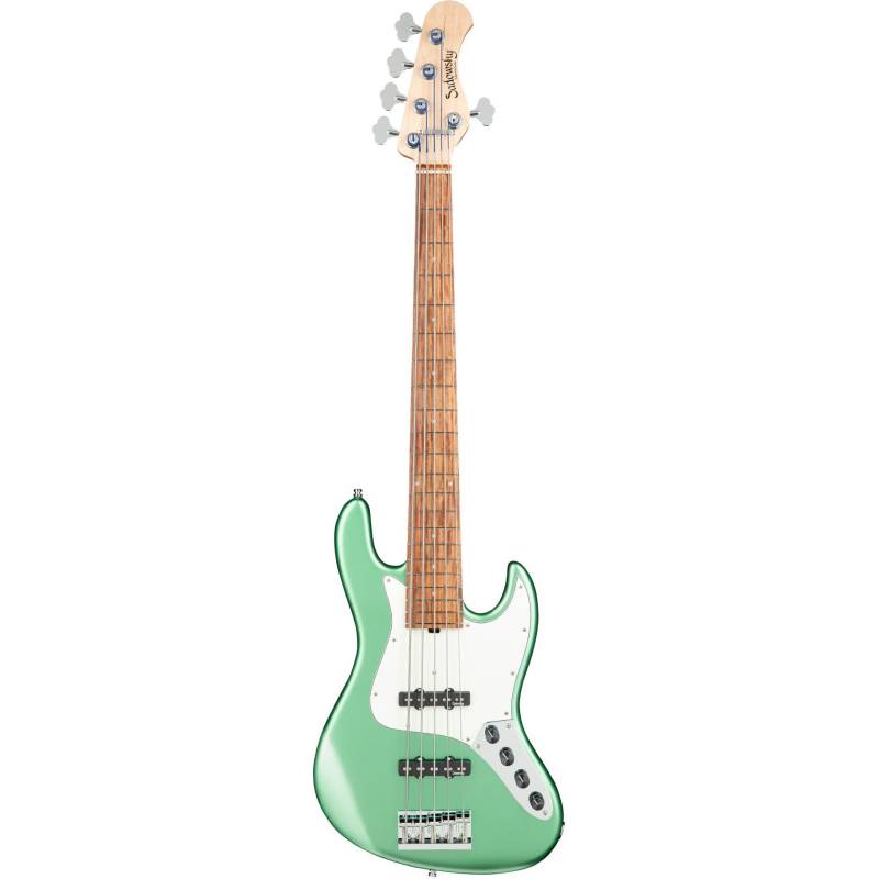 Sadowsky MetroLine 21-5 Vintage Alder Solid Sage Green Metallic Satin 5-String Electric Bass Guitar von Sadowsky