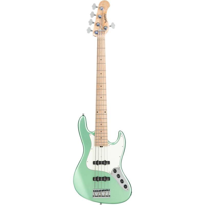 Sadowsky MetroLine 21-5 Vintage Ash Solid Sage Green Metallic Satin 5-String Electric Bass Guitar von Sadowsky