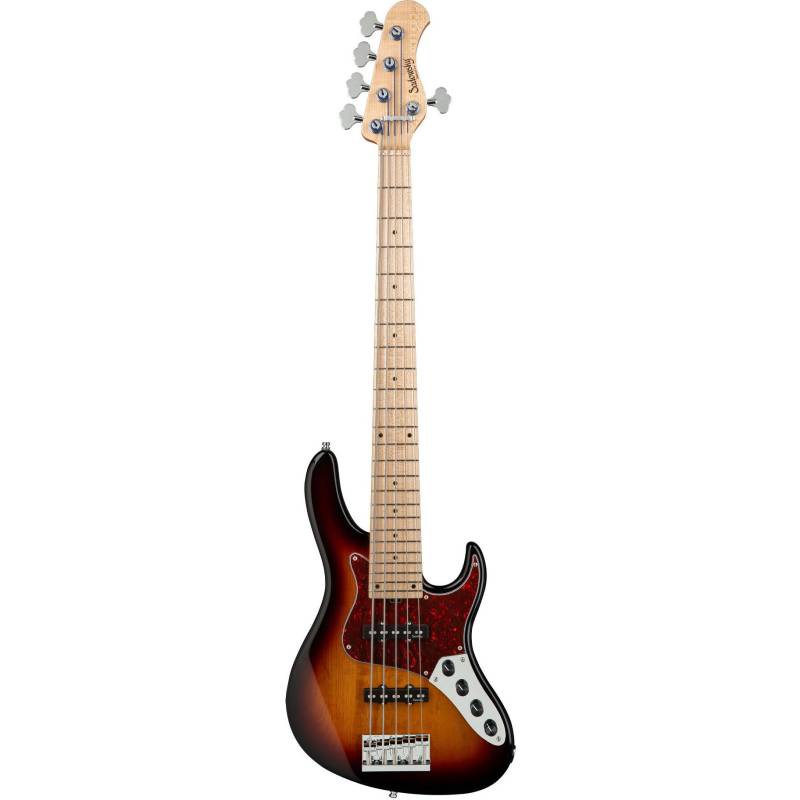 Sadowsky MetroLine 24-5 Vintage Ash 59 Burst Transparent High Polish 5-String Electric Bass Guitar von Sadowsky