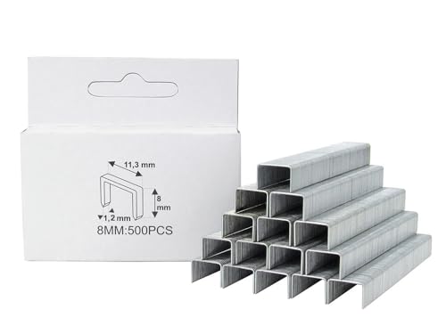5000 Tackerklammern 8mm, TYP 53, Handtacker-Klammern verzinkt, Heftklammern Tackerklammer Heftklammer 5000 Tackerklammern 8mm, TYP 53, Handtacker-Klammern verzinkt, Heftklammern Tackerklammer Heftklammer von Saekulum