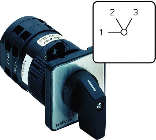 Sälzer M220-61069-219M1 Nockenschalter 20A 2 x 60° Grau, Schwarz 1St. von Sälzer