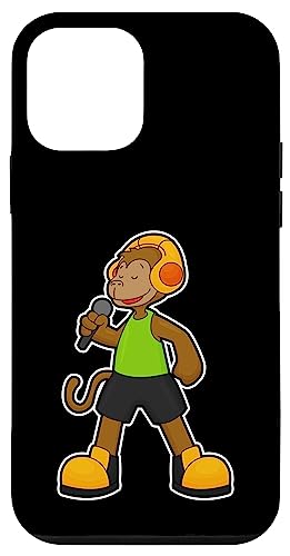 Hülle für iPhone 12 mini Affe Sänger Mikrofon Musik von Sänger Musik