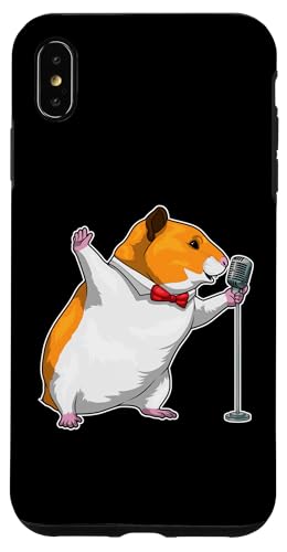 Hülle für iPhone XS Max Hamster Sänger Mikrofon Musik von Sänger Musik