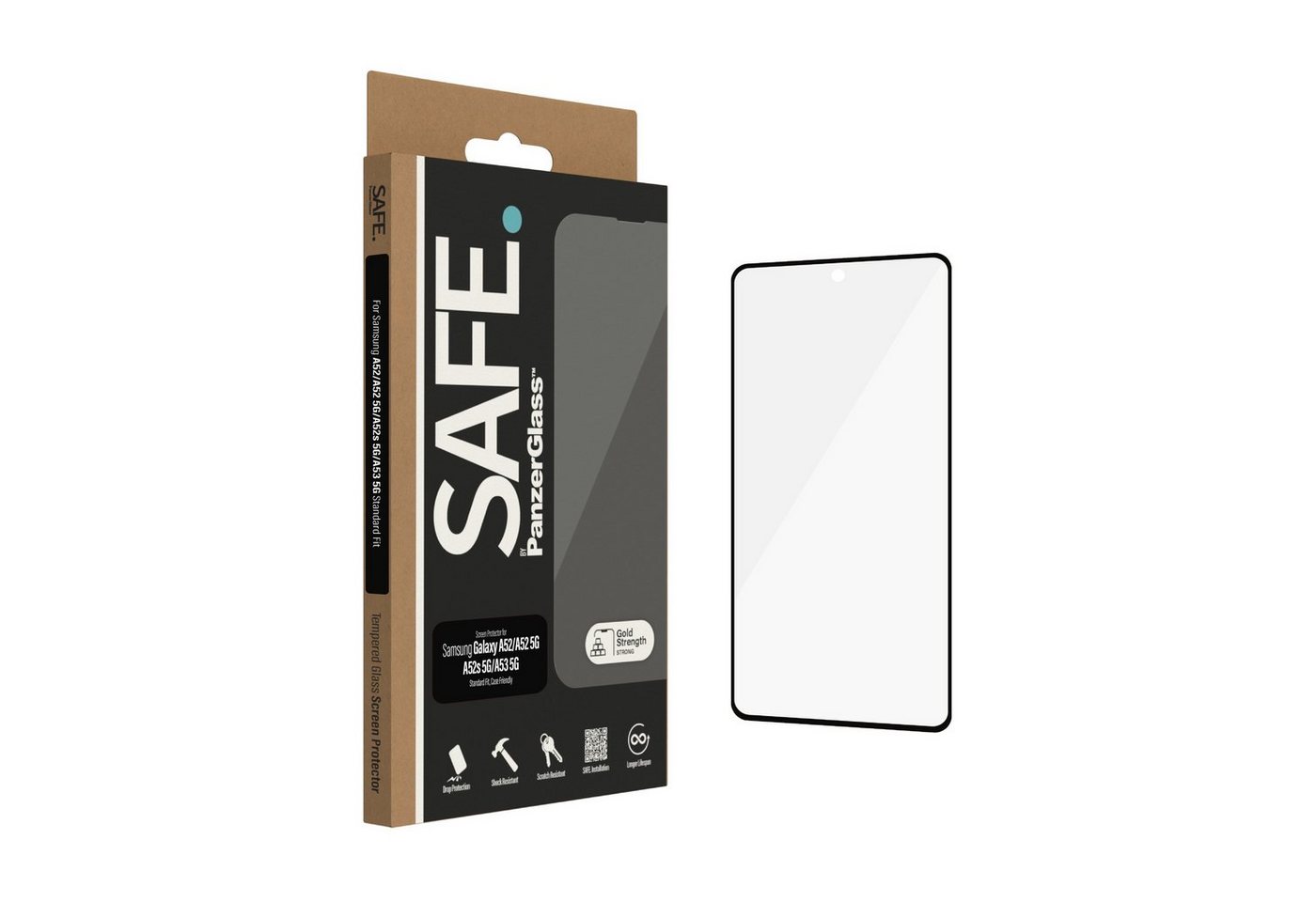 SAFE by PanzerGlass Displayschutz - Samsung Galaxy A52, A52 5G, A53s 5G UWfit, Displayschutzglas von Safe by Panzerglass