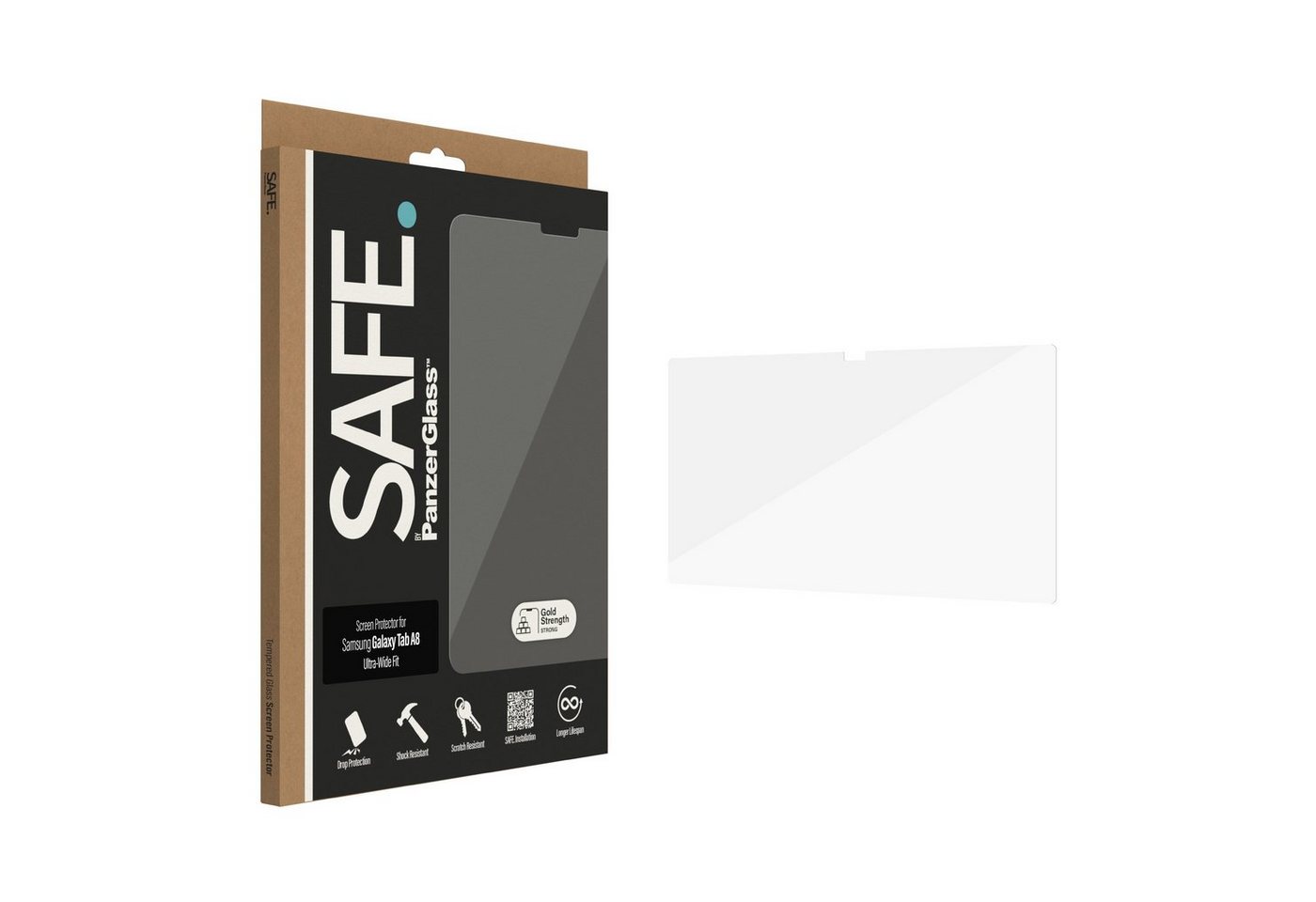 SAFE by PanzerGlass Glas Samsung Galaxy Tab A8, UWF, Displayschutzfolie von Safe by Panzerglass