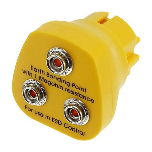 Safeguard EP1240-13 ESD Erdungsstecker, Druckknopf, 3mm x 10mm, Gelb von Safeguard
