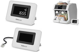 Safescan Externes LCD-Display ED-160, weiß externes Zähldisplay, Plug & Play Knnektivität mit einem - 1 Stück (112-0655) von Safescan