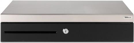 Safescan Kassenlade SD-4617S Standard Duty, schwarz/silber 8 Münzfächer, 6 Geldscheinfächer, herausnehmbar, Einfuhr- (132-0434) von Safescan