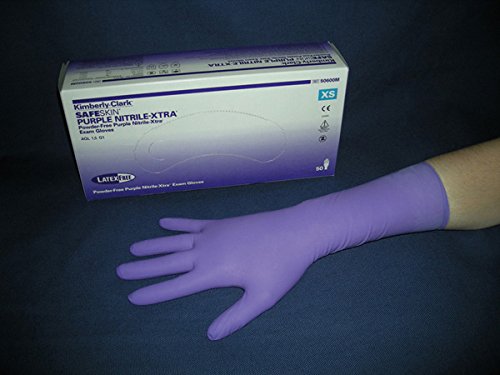 Handschuhe SAFESKIN Nitril Purple Größe S Länge, 100 Stück von Safeskin