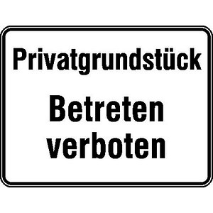 SafetyMarking® Hinweisschild "Betreten verboten" rechteck 33,0 x 25,0 cm von SafetyMarking®